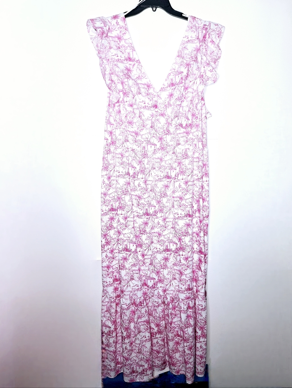 Skies Are Blue "The Bridgerton In Summer "Plus-size Coquette Girl Maxi Dress.